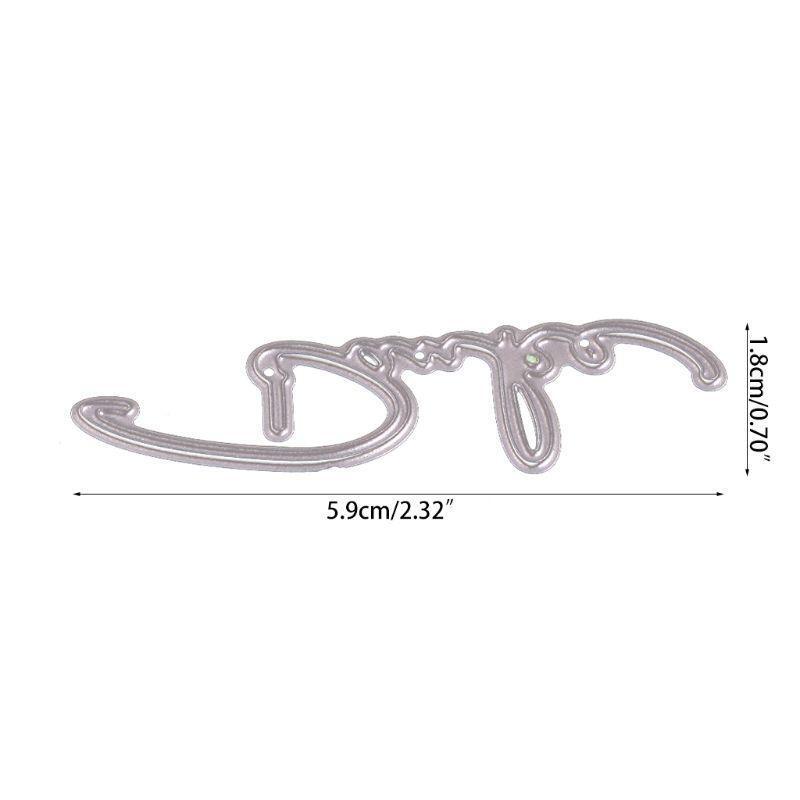 The Letter Metal Cutting Dies Stencil DIY Scrapbooking Embossing Paper Card