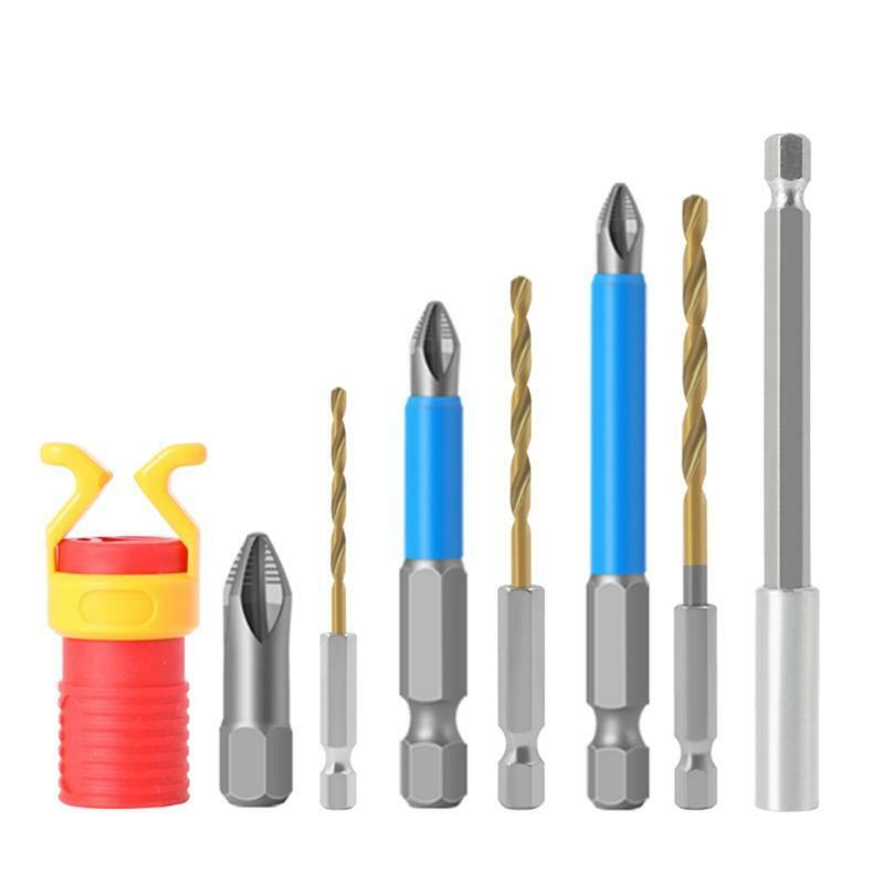 8PCS High-quality Tool Steel Magnetic Anti-Slip Drill Bit Cross Bit