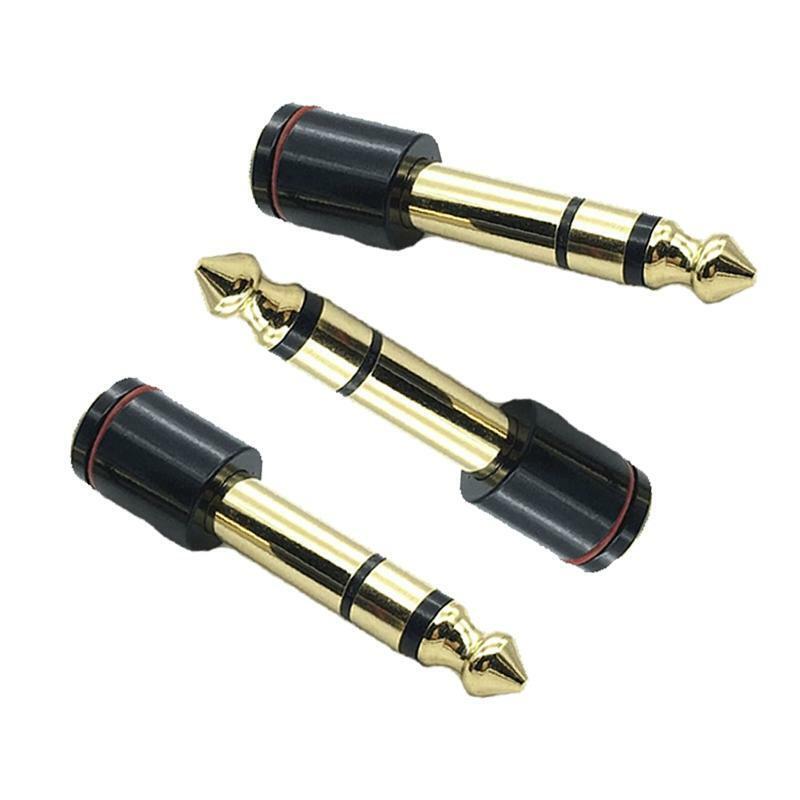 Audio Stereo Adapter Converter for Headphone 6.35mm Stereo Plug to 3.5mm Stereo
