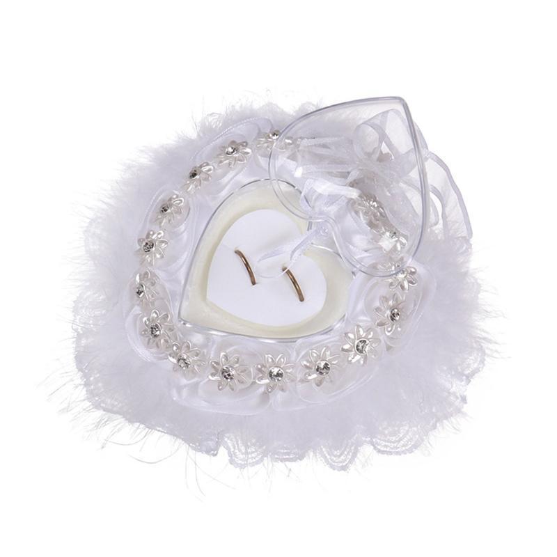 Lace Wedding Ring Cushion Wedding Sunflower Girl Basket for Anniversary Decor