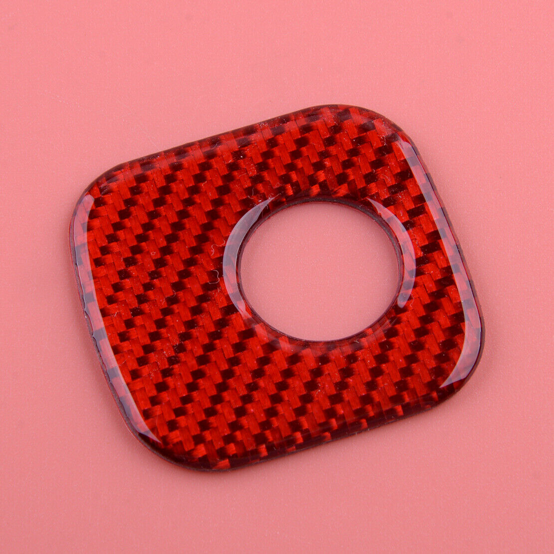 Fit for Corvette C6 2005-07 1x Carbon Fiber Passenger Storage Box Handle Cover
