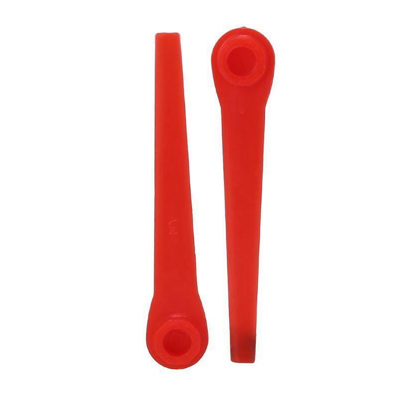 100Pcs Plastic Grass Trimmer Blades Replacement Lawn Mower Blade Garden Tool