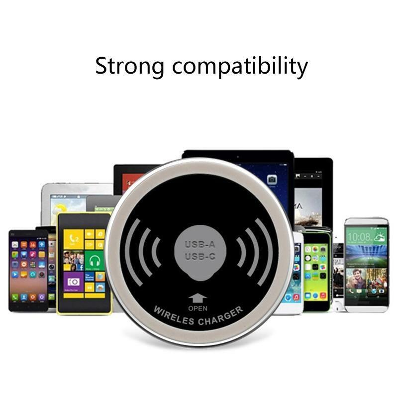 15W QC3.0 USB-C USB-A Built in Desktop Device Qi Fast Embedded Wireless Charger