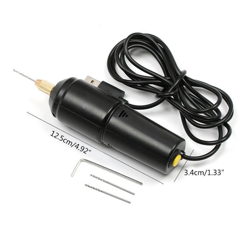 Jewelry Tools 0.7-1.2mm Portable Micro Electric Handheld Drill with Drill Bits