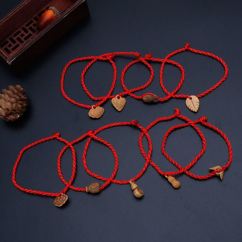Lucky Red String Braided Bracelet 10 Pcs Kabbalah Knitting Bracelet Jewelry Gift