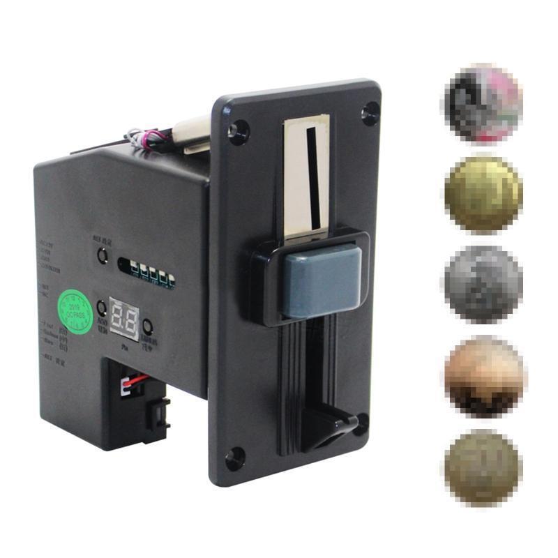 Multi Coin Acceptor Electronic Roll Down Coin Acceptor Selector Mechanism Vend