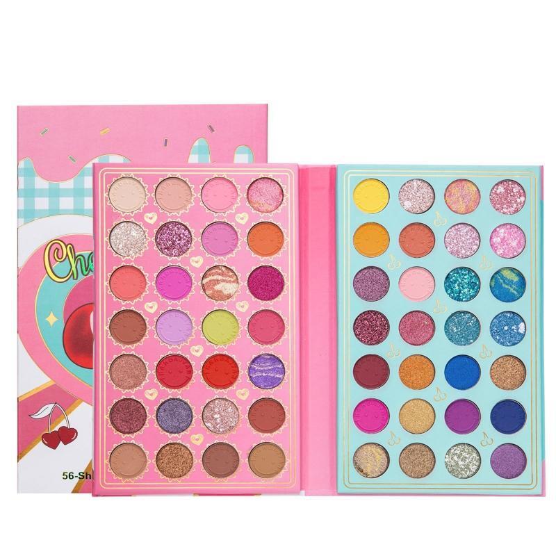 Eyeshadow Palette 56 Colors High Pigmented Makeup Palette Shimmer Easy To Blend