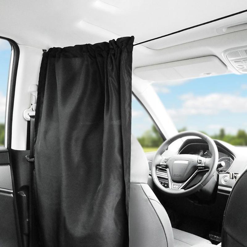 Universal Car Front and Rear Partition Curtains Side Window Shade for Camping