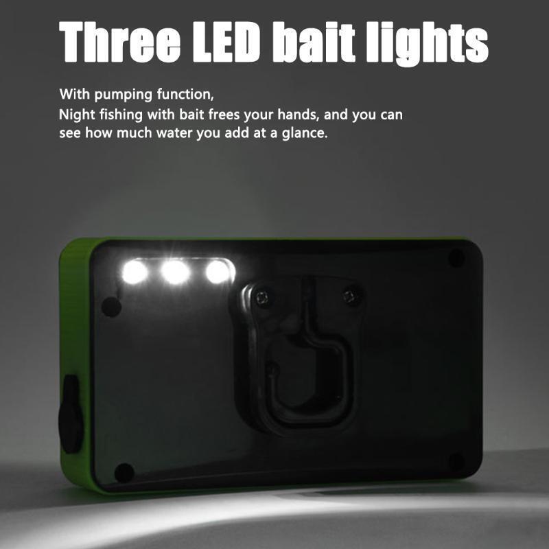 Outdoor Fishing Oxygen Pumping Portable Smart LED Lighting Fishing Air Pump