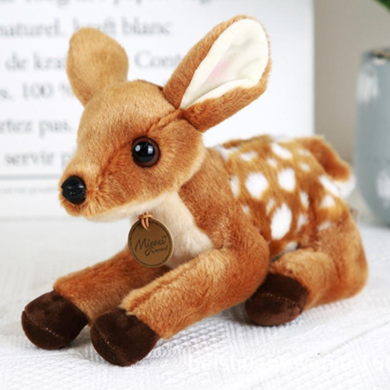 Mini Forest Animal Cartoon Sika Deer Bright Color PVC Made Table Games Best Gift