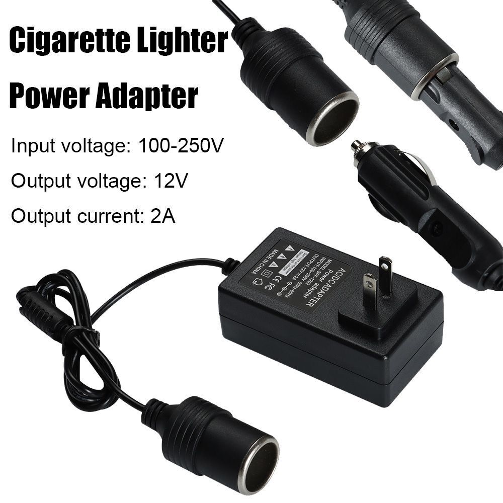 24W Accessories 220V To 12V US Plug AC To DC Converter Power Socket Adapter