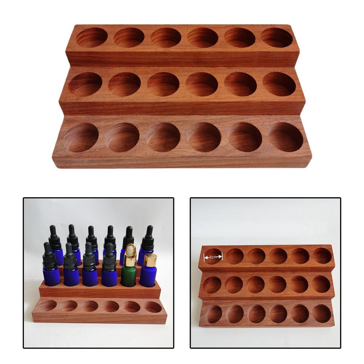 Oils Storage Rack Display Holder 18 Slots Shelf for Presentation