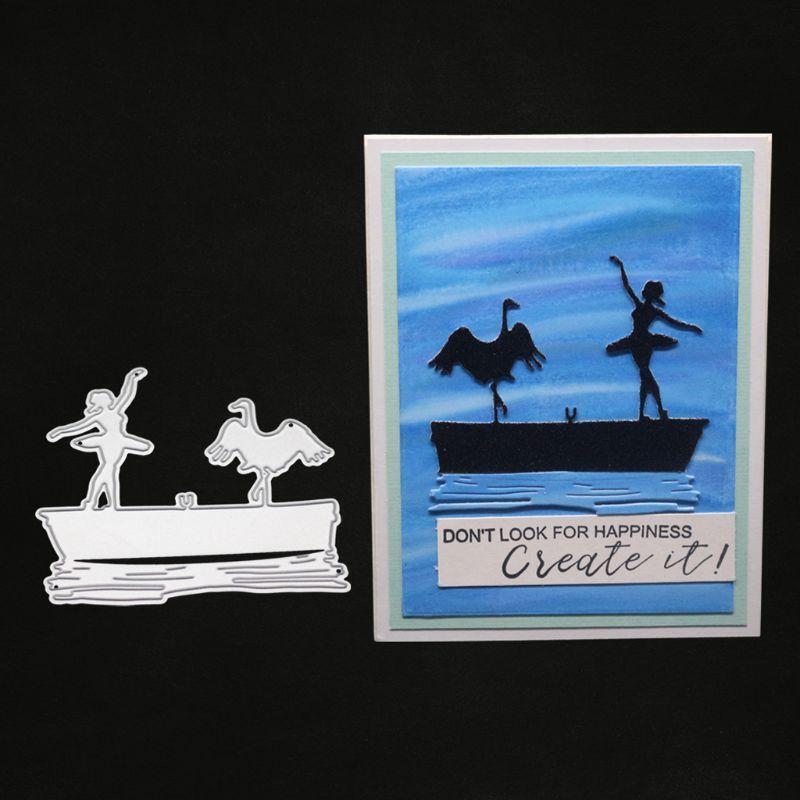 Dancing Metal Cutting Dies Stencil Scrapbooking DIY Album Stamp Paper Embossing