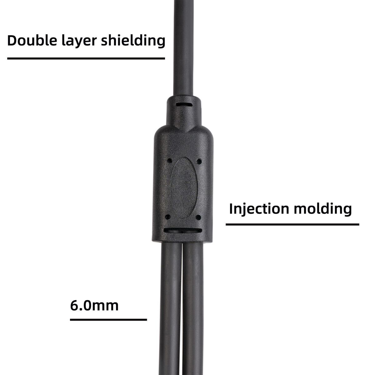 Shielded Male to Dual Female Microphone Line XLR Splitter Cable Y-Splitter