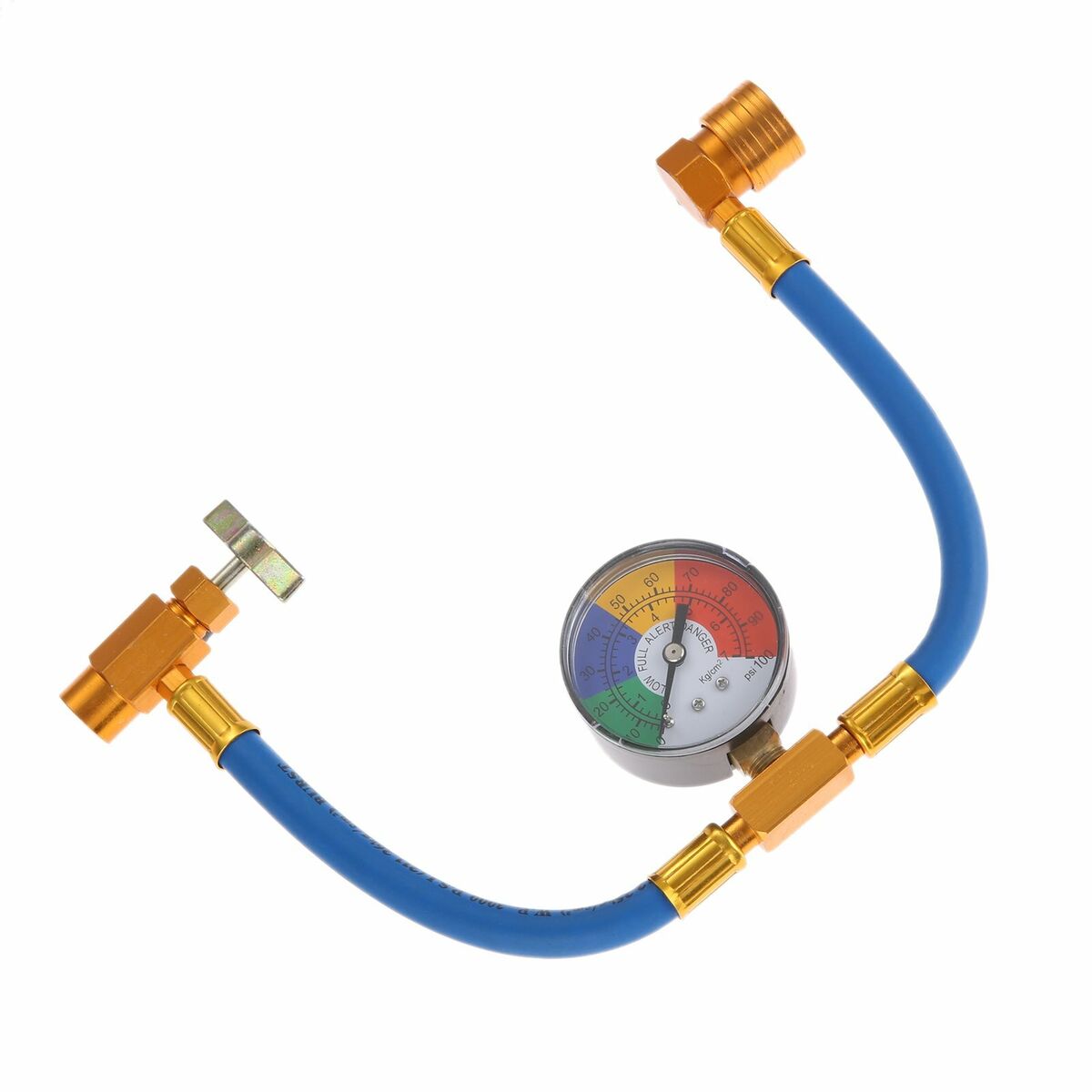 R-134a U-Charge Hose and Gauge for Self-Sealing Valve Cans refrigerant 1/2" ACME