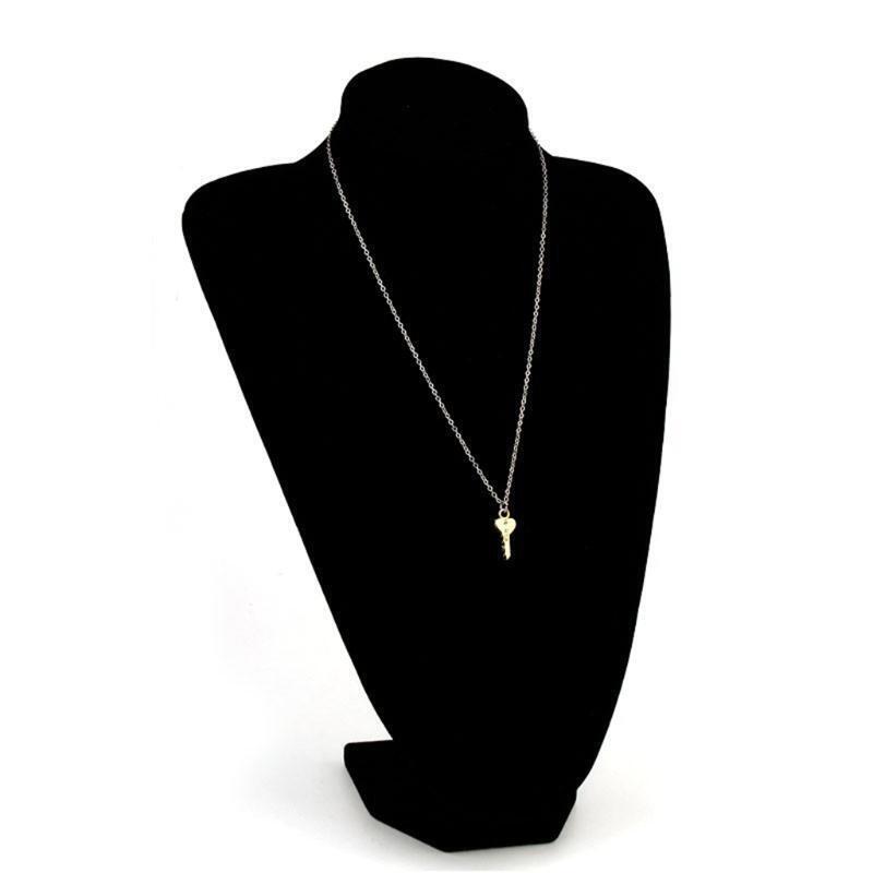 Heart-shaped Key Couple Necklace Hold the Key to My Heart Clavicle Chain Jewelry