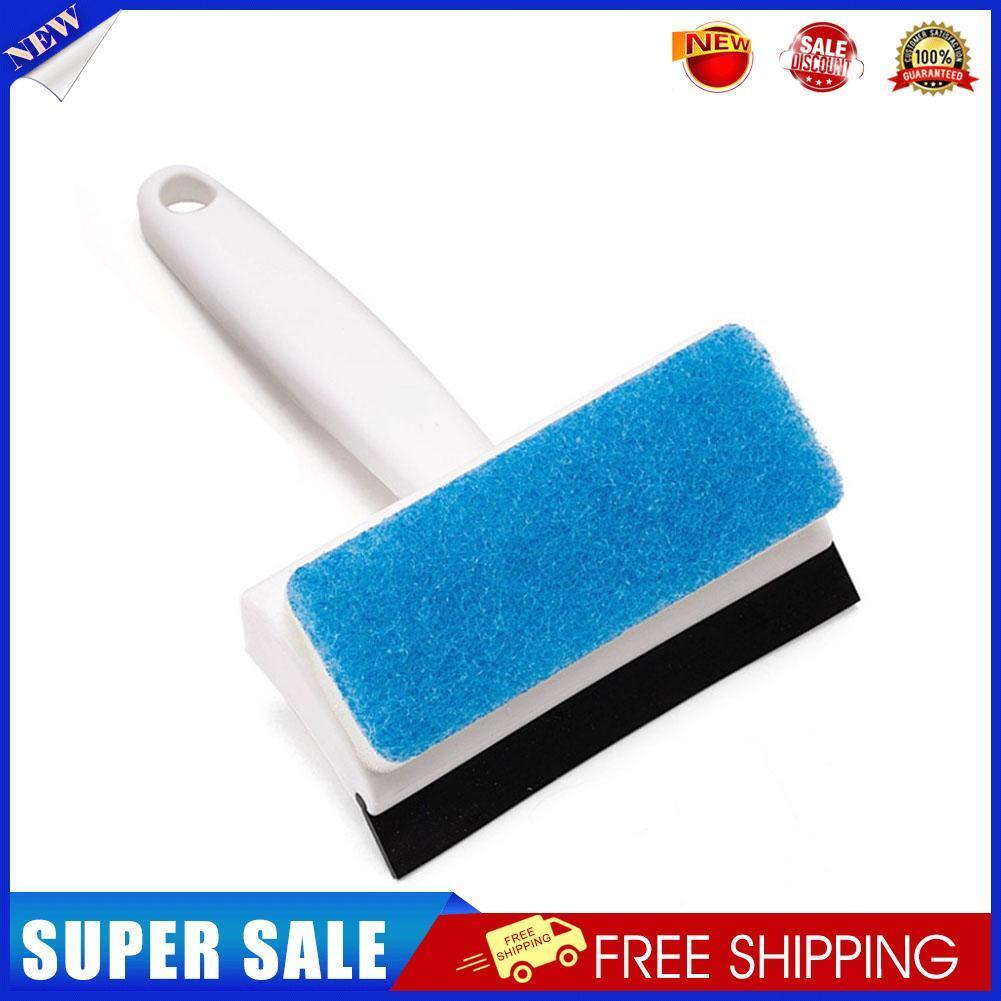 Window Cleaning Brush Glass Wiper Cleaner Double Side Squeegee Scraper Tool