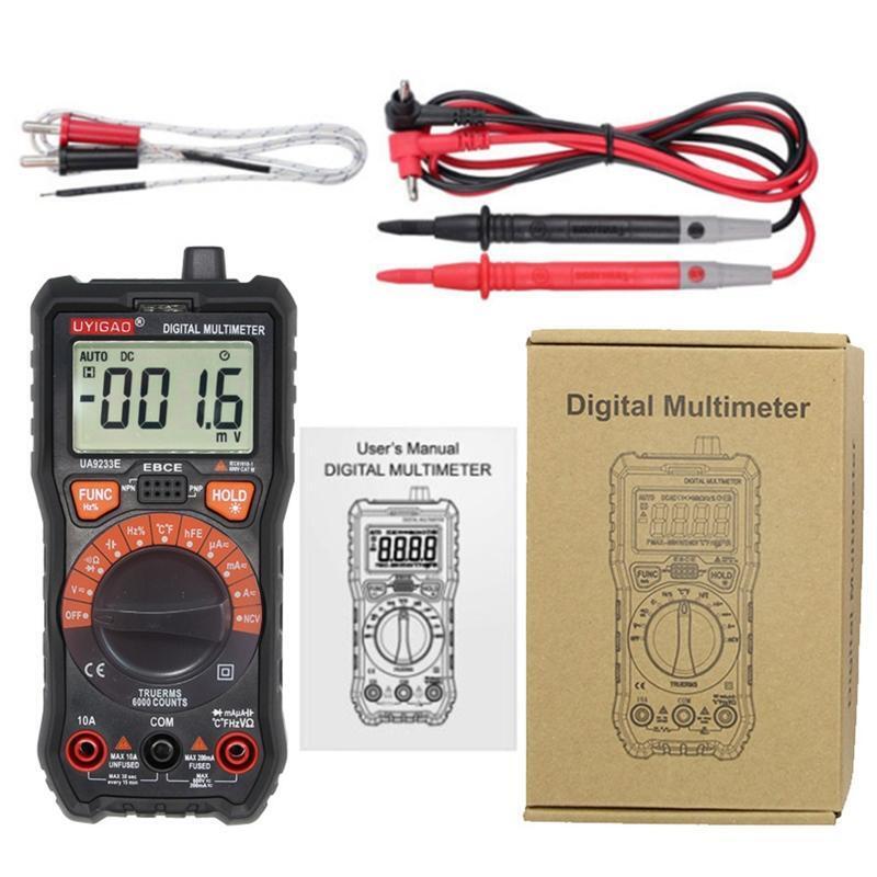 High Accuracy Digital Multimeter Voltmeter Tester 6000 Counts Continuity Tester