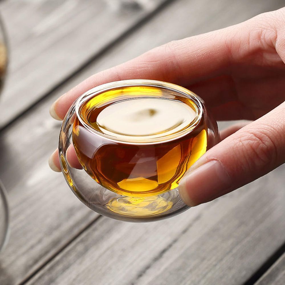 Heat Resistant Espresso Coffee Cups Kungfu Teacup Tea Cups Mini Glass Cup