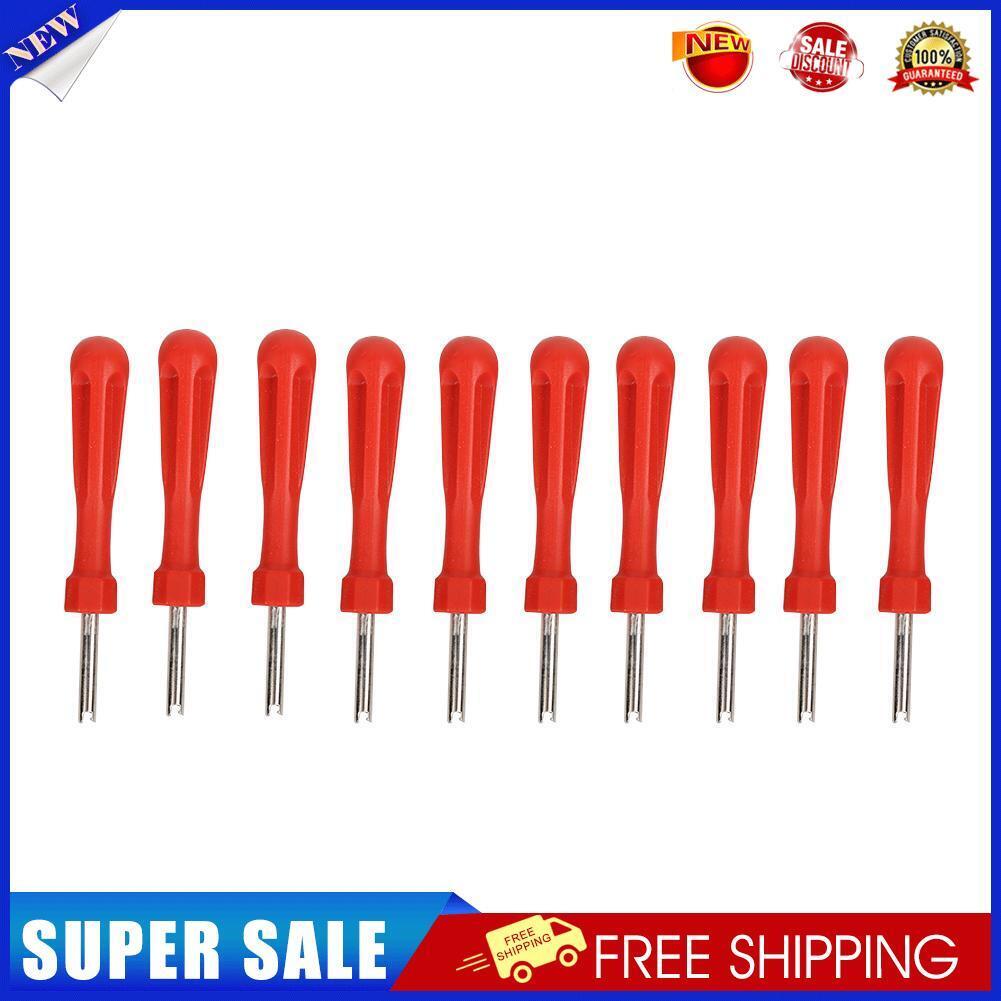 10pcs Tire Valve Core Removal Tools Wrenches Valve Stems Caps Repair Tools