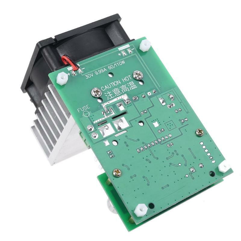 Upgraded 110W 9.99A 30V Constant Current Electronic Load Battery Capacity Tester
