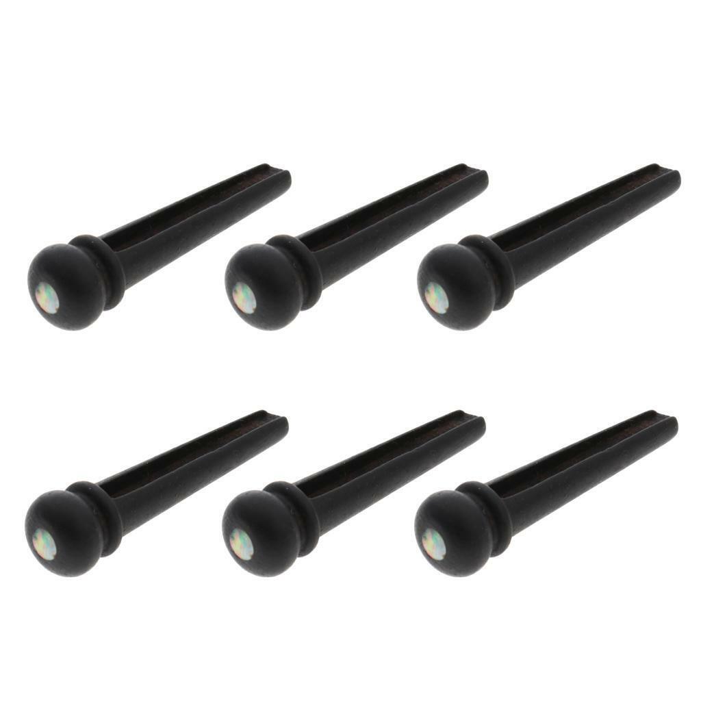 6pcs Bridge  String Pegs for Acoustic Guitar Replacement