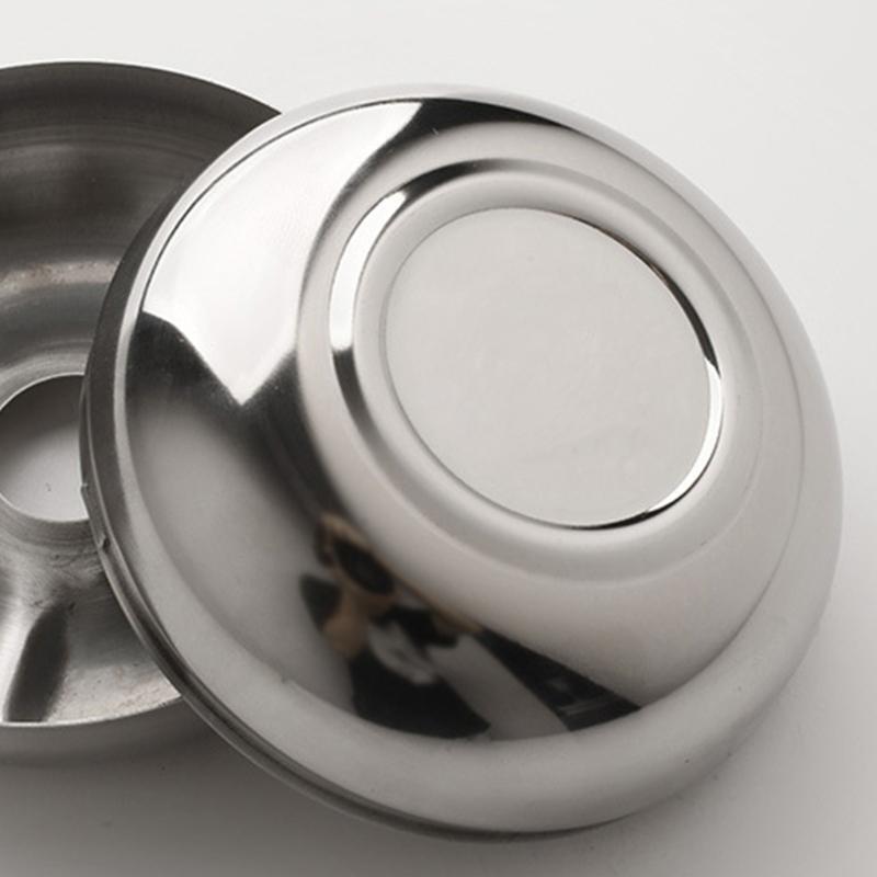 Windproof Ashtray with Lid Stainless Steel Donut-Style for Car Desktop Office