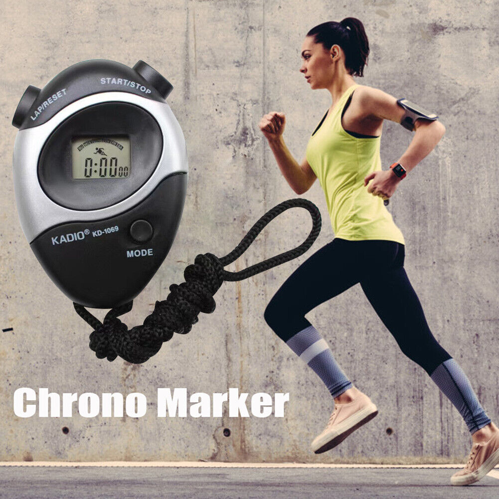 Electronic Alarm Counter Stopwatch Timer Sport Running Training Chronograph