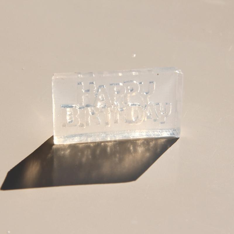 Three-dimensional Happy Birthday Earring Mold Silicone Pendant Mold for DIY