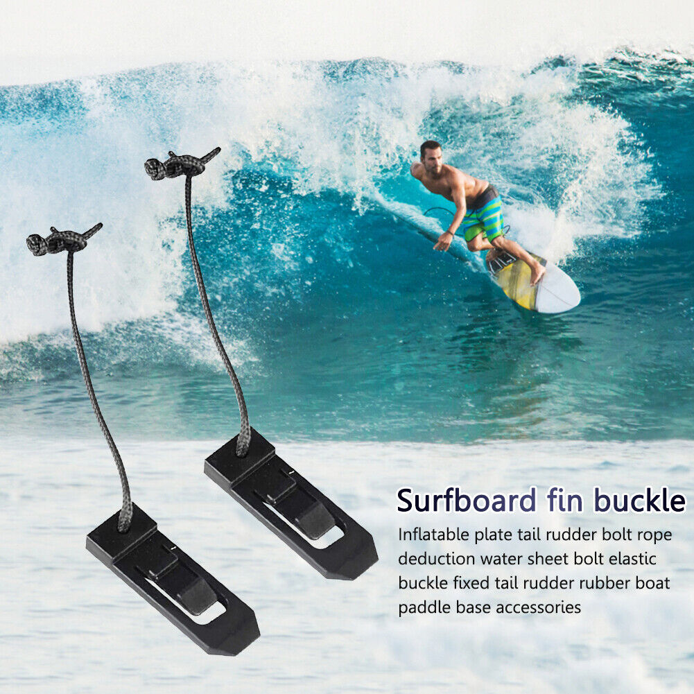 Longboard Surfing Fins Clip Nylon Inflatable Paddle Board Fin Buckle (6pcs)