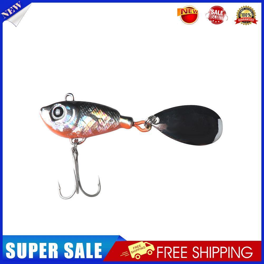 22g Plastic Long-cast Iron Plate Hard Lures with Rotating Sequins (Black)