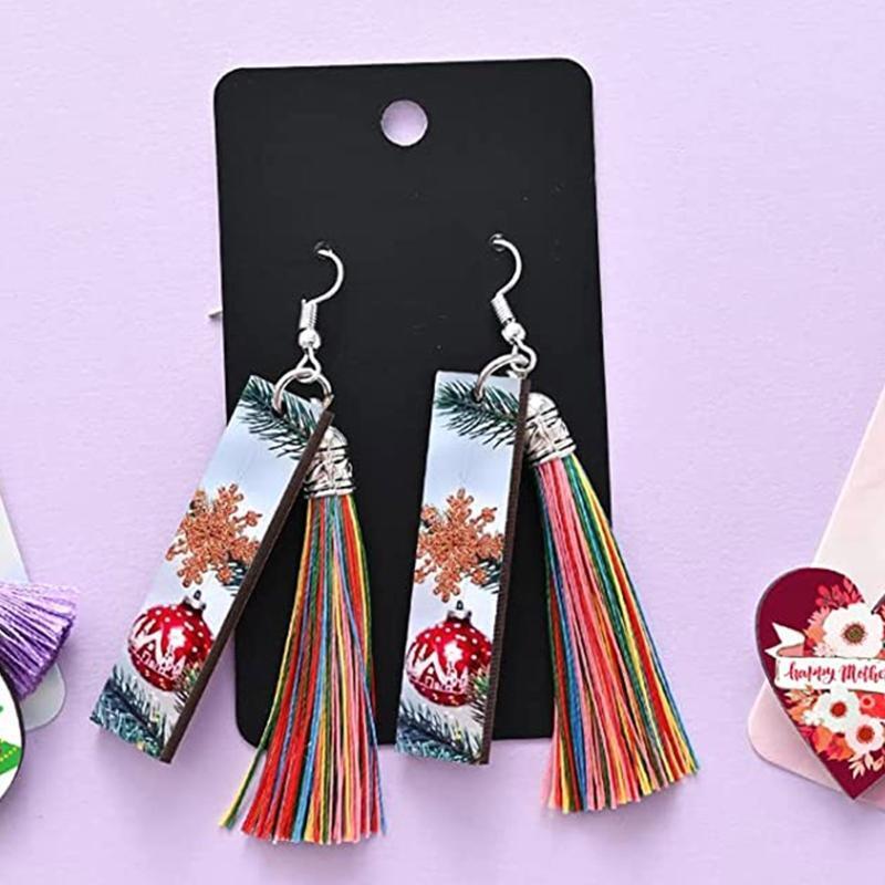 Sublimation Blank Heat Transfer Earrings Various Shapes Pendants with Jump Rings
