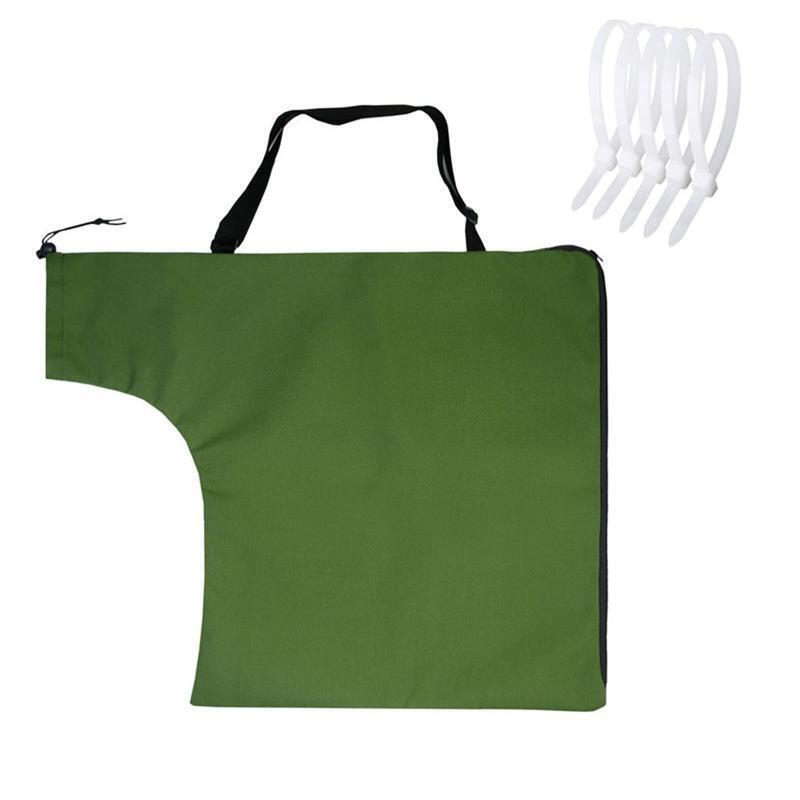 Vacuum Leaf Blower Bag, Zipper and Shoulder Strap Leaf Blower Bag(1 Piece, Green