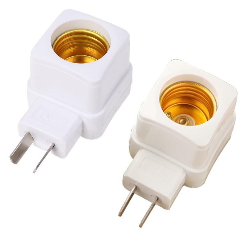 Rotary E27 Plug-in Screw LED Light Bulb Holder Lamp Base Socket Plug Adapter