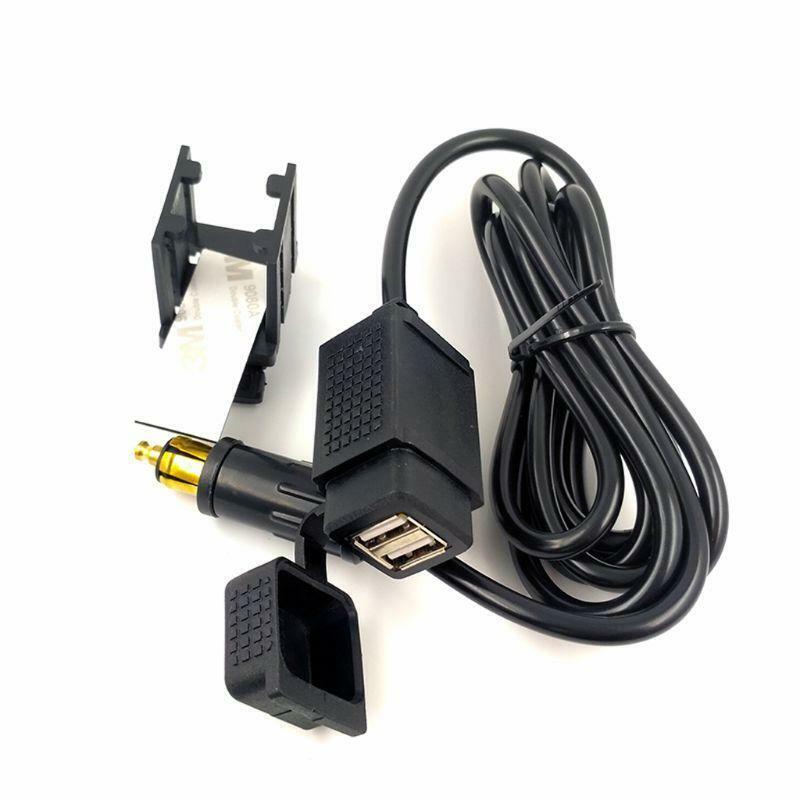 Motorbike DIN Hella Powerlet Plug to 2.1A Dual USB Charger Socket Power Adapter