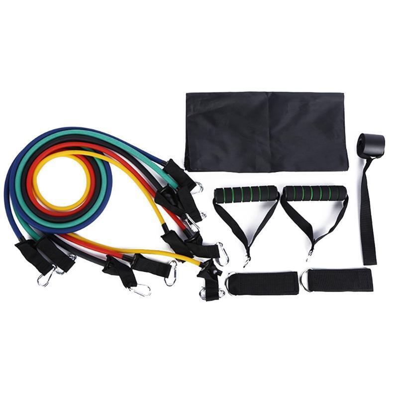 Resistance Bands Workout Exercise Yoga 11 Piece Set Fitness Tubes Men/Women