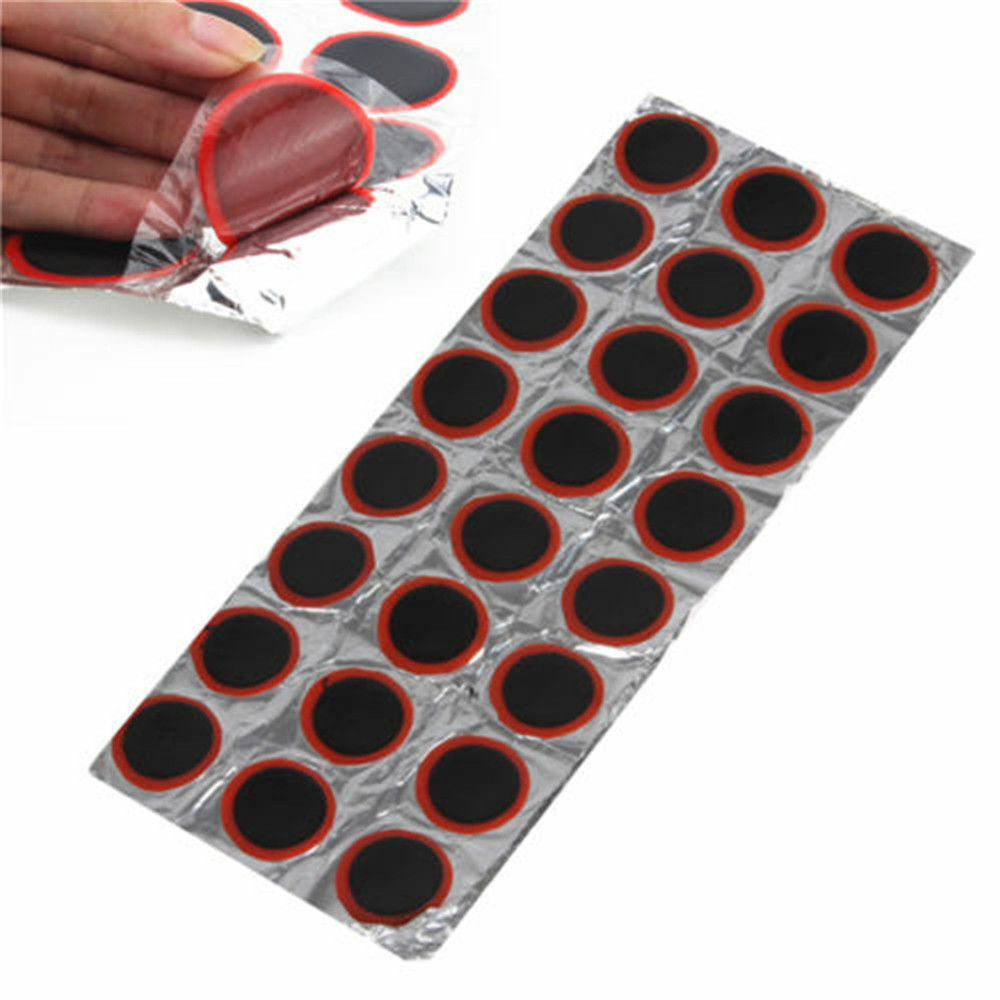 Round 48 Rubber Patch Bicycle Bike Tire Tyre Puncture Repair Piece Kit Useful GZ