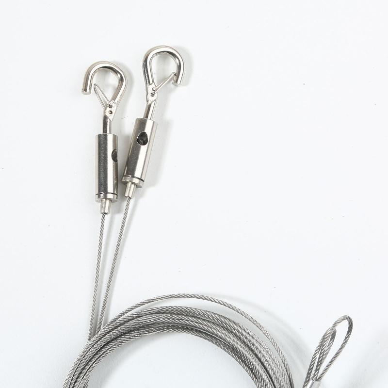 2PCS Adjustable Picture Hanging Wire Kit 2m Heavy Duty Mirror Hanging Wire