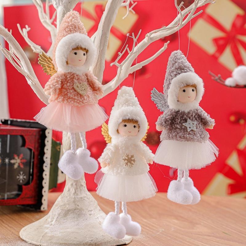 Long Legs Angel Christmas Tree Pendant Creative Crafts  Party Background Decor