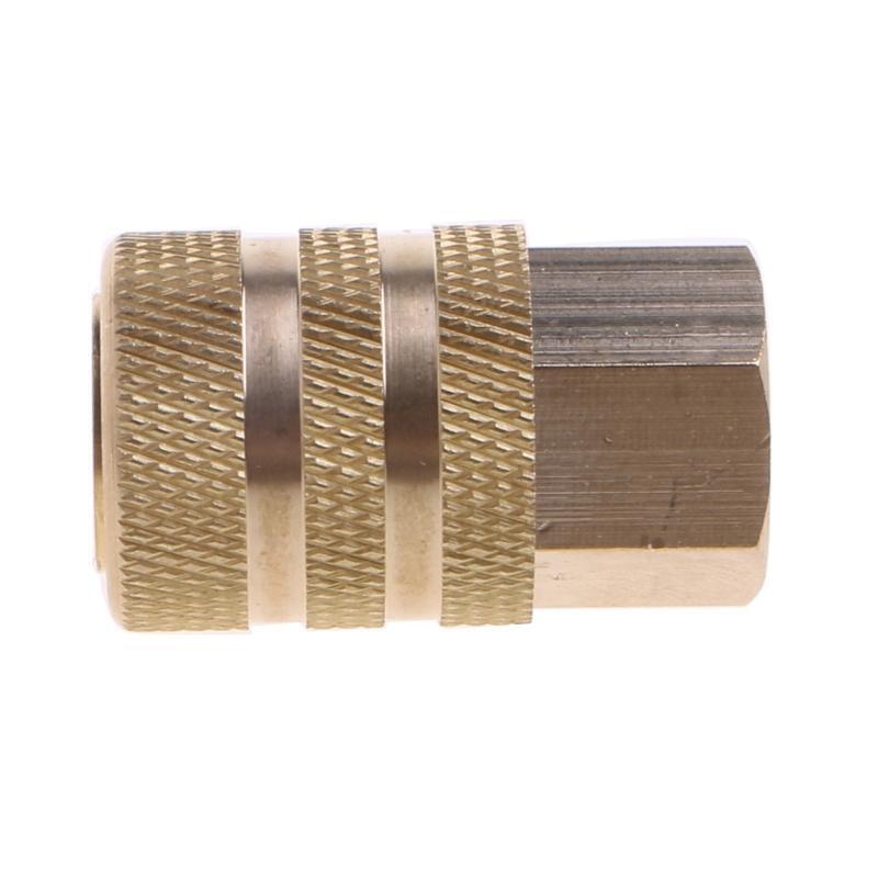 Car Solid Brass Quick Coupler Set Air Hose Connector Fittings 1/4 NPT Tools Plug