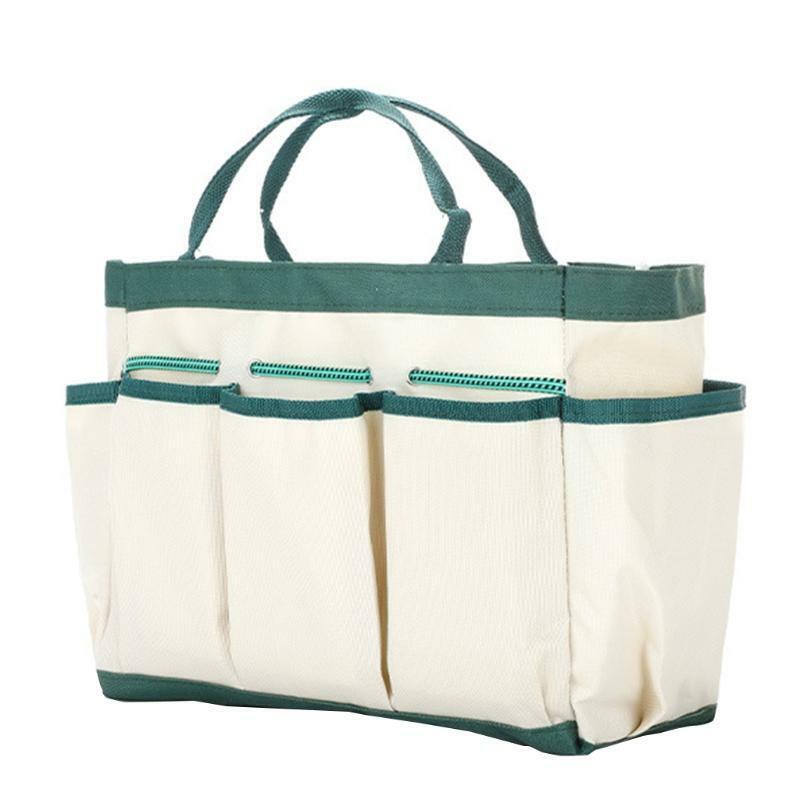 Gardening Tote Bag with Pockets for Handy Tools Spray Bottles Wear-Resistant