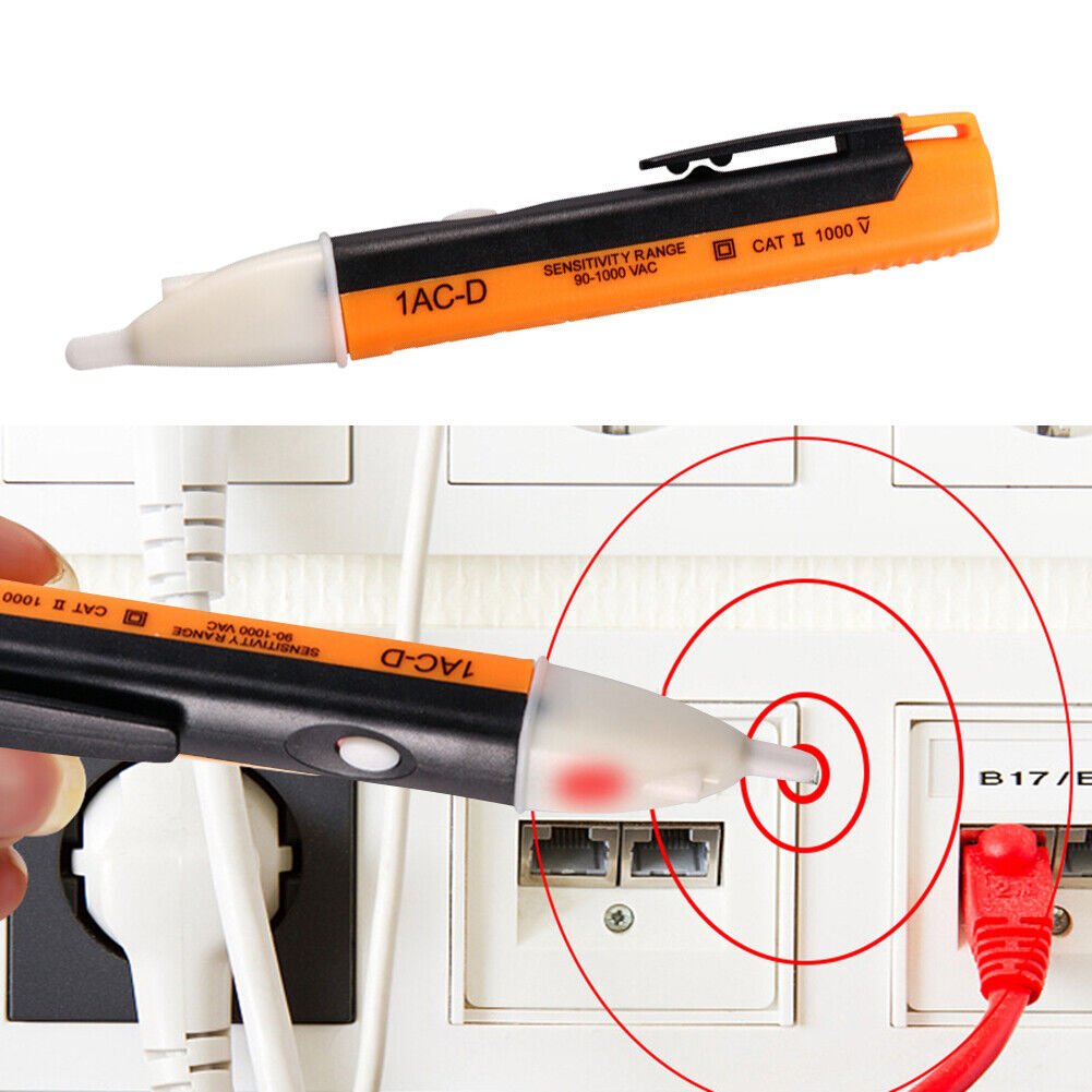 90-1000V AC Voltage Detectors Non-Contact Tester Pen Electric Test Pencil