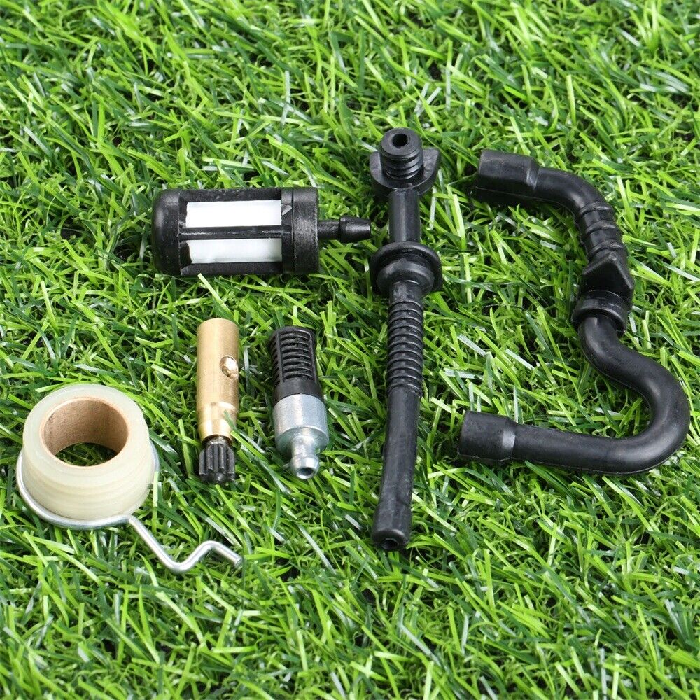 6pcs/set Chainsaw Oil Pump Worm Gear Fuel Hose Filter For Stihl MS180 MS170 018