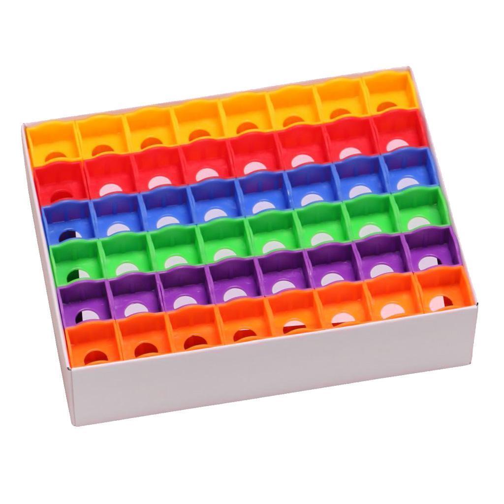 144 Pieces/Box Multicolor Billiards Snooker Pool Cue Tip Chalk Holder Case for