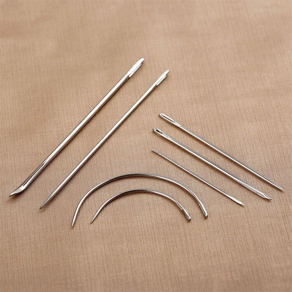 7Pcs/set Sewing Needles Stainless steel Variety of Needles Curved Crochet Hook