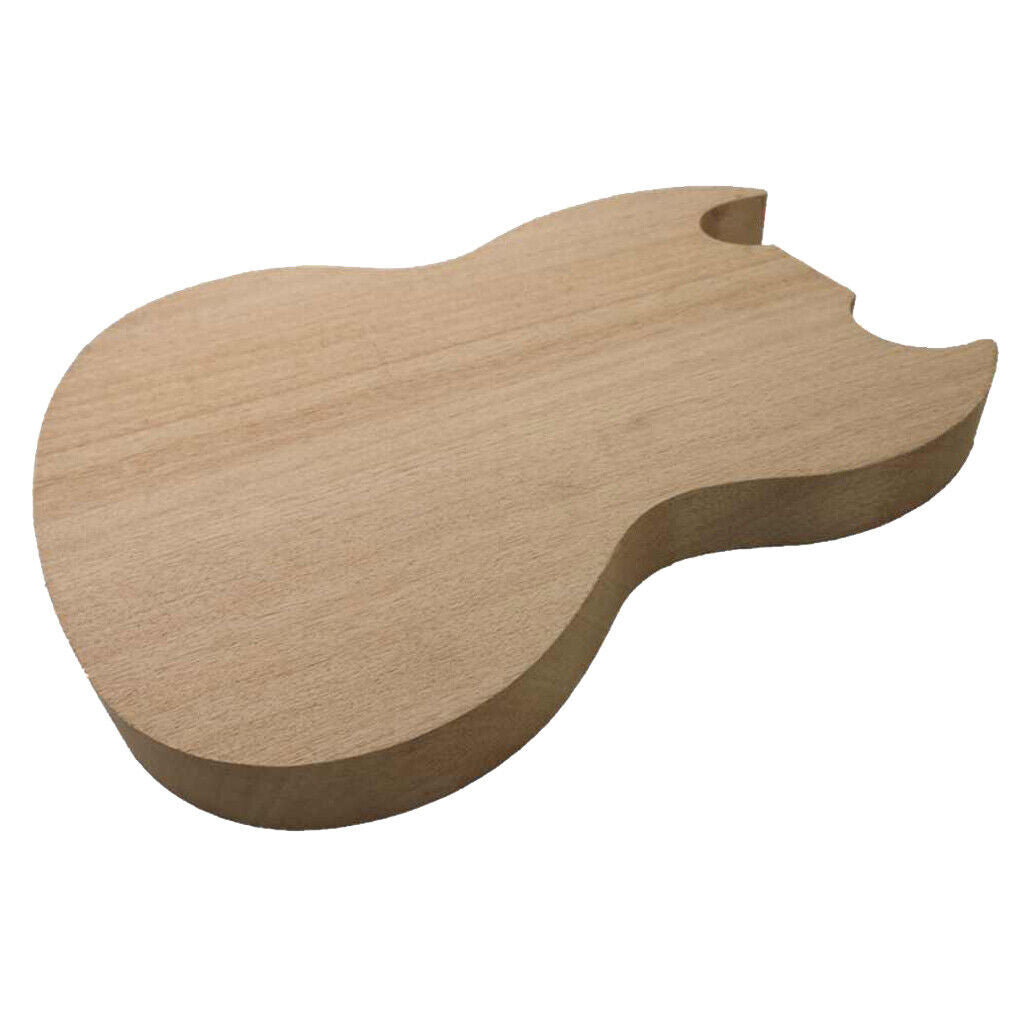 Wood Unfinished Guitar Parts Okoume Mahogany Guitar Body DIY Handcraft Body