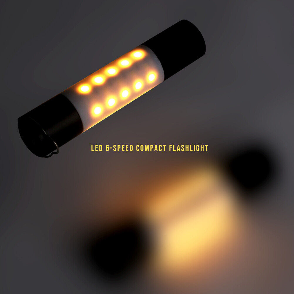 USB Rechargeable Hanging Flashlight Zoomable LED Torch Camping Tent Lamp