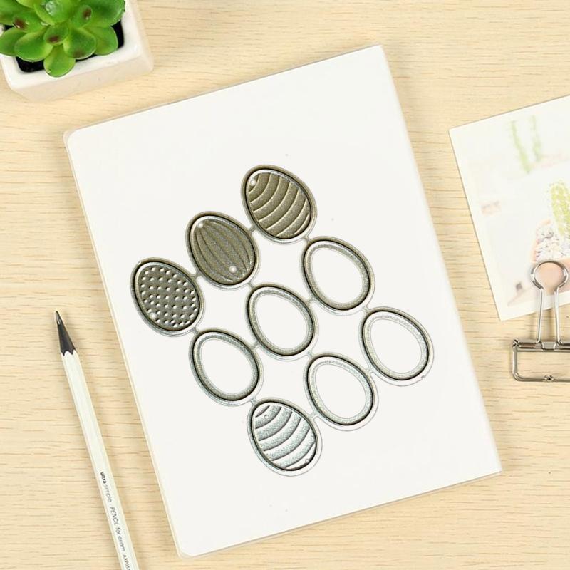 Cutting Dies Easter Eggs Embossing Dies Stamps for Card Making Decorative Craft