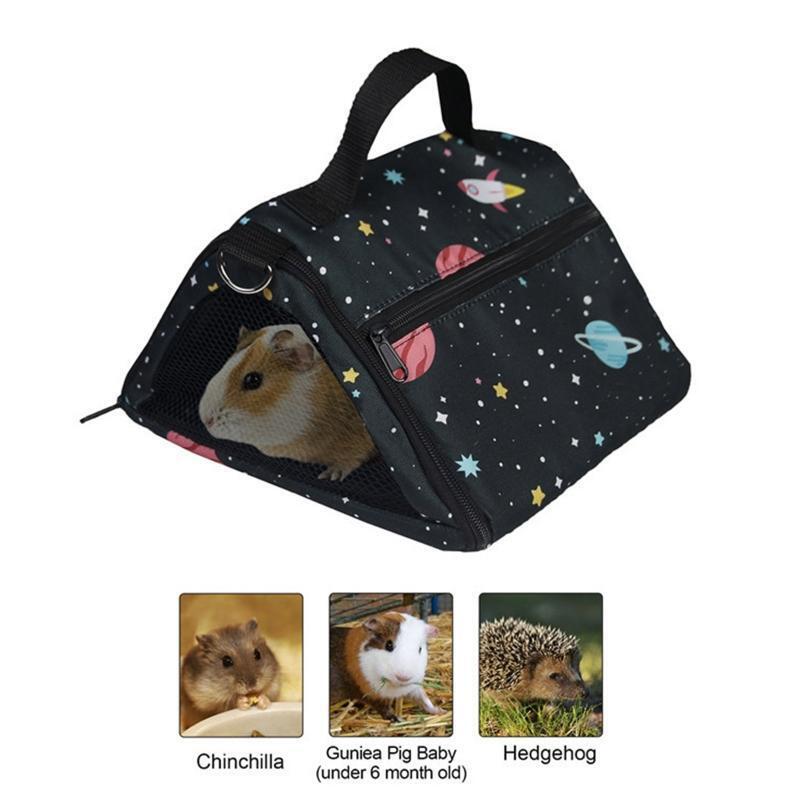 Hamster Carrier Adjustable Strap Portable Handle Small Pets Travel Bag Pouch