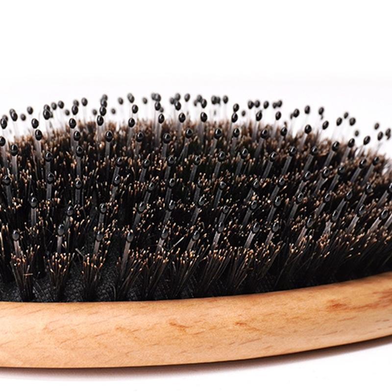 Wood Handle Bristle Air Cushion Massage Comb Anti-static Massage Airbag Comb